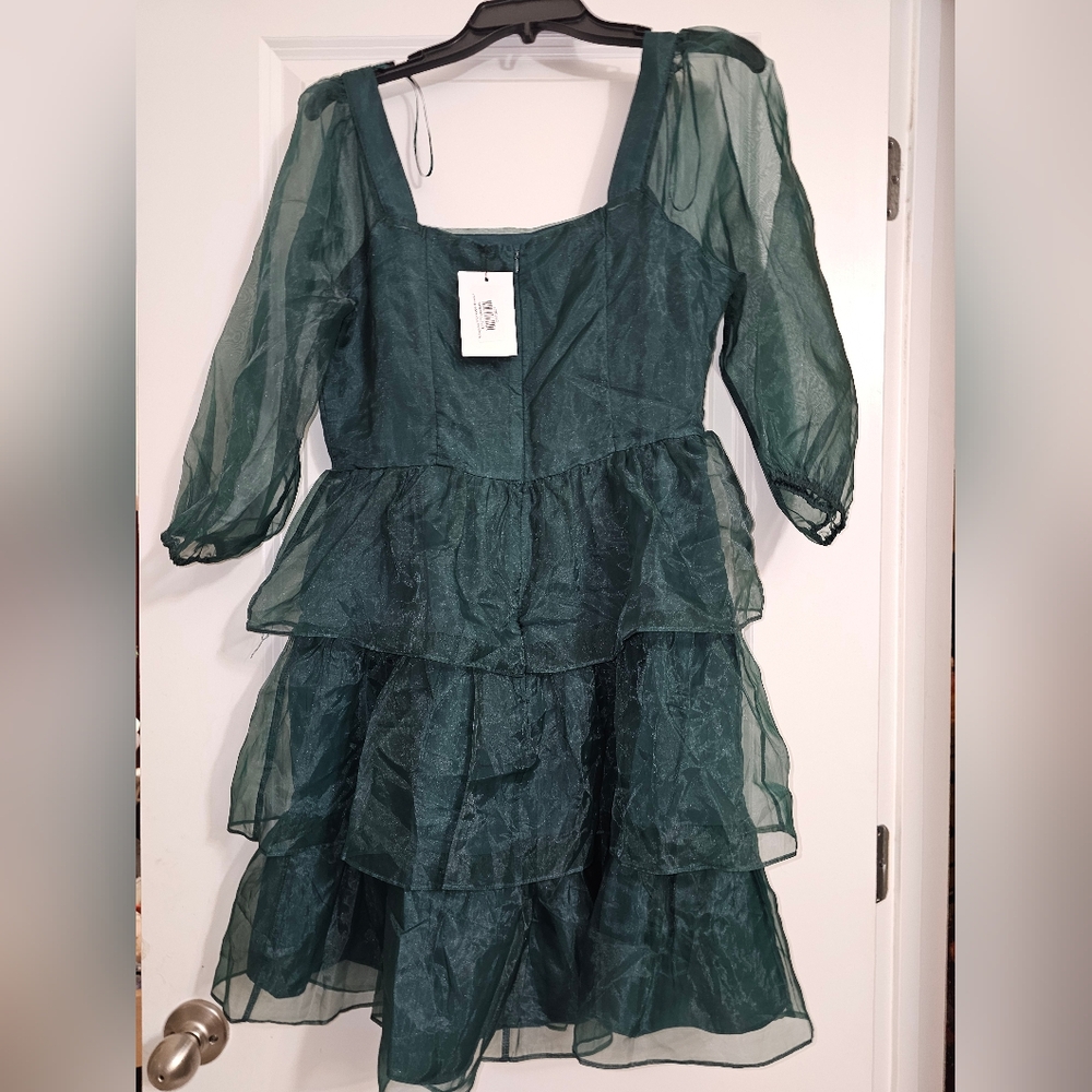 BEAUTIFUL MONEY GREEN SUGARLIPS DRESS SZ.M